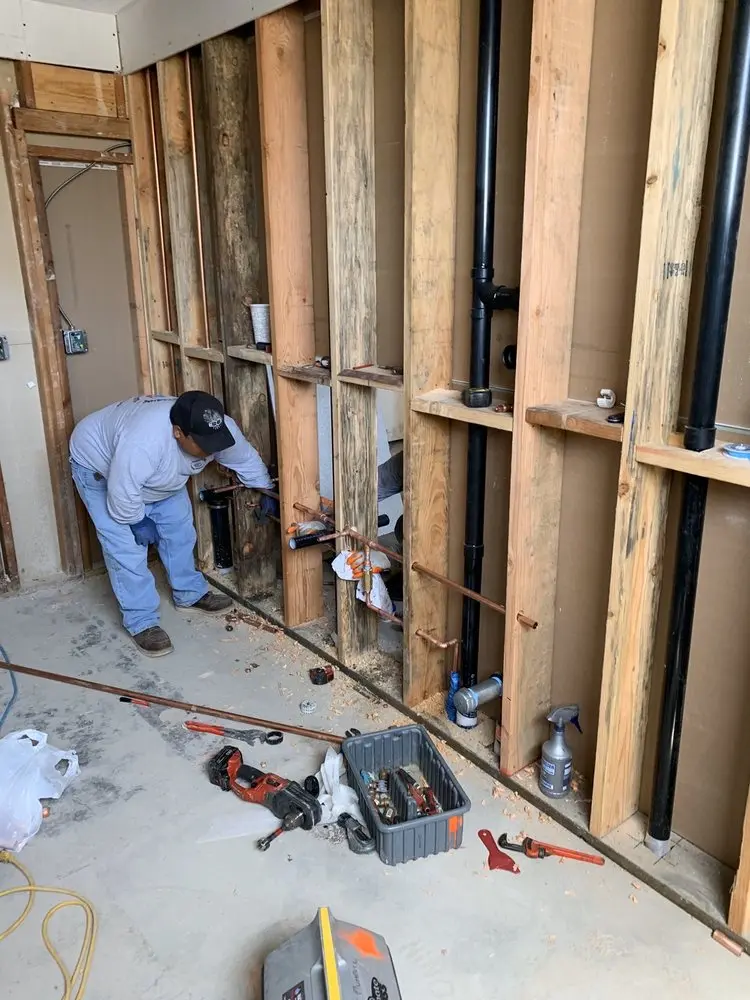 Commercial rough-in plumbing for Gas Line Repair in Billerica